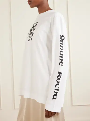Simone Rocha Logo-printed Cotton-jersey T-shirt | Thumbnail 4 Simone Rocha Logo-printed Cotton-jersey T-shirt | Thumbnail 4