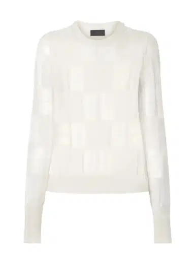 Haikure Paul Checked Mesh-trimmed Knitted Sweater | Thumbnail 1 Haikure Paul Checked Mesh-trimmed Knitted Sweater | Thumbnail 1