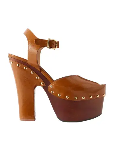 Chloé Meret Leather Platform Sandals | Thumbnail 1 Chloé Meret Leather Platform Sandals | Thumbnail 1
