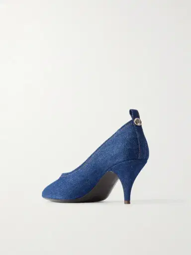 Versace Tina 65 Medusa-embellished Denim Pumps | Thumbnail 3 Versace Tina 65 Medusa-embellished Denim Pumps | Thumbnail 3