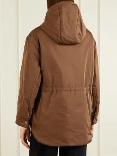 Max Mara Hooded Belted Shell Jacket | Thumbnail 4 Max Mara Hooded Belted Shell Jacket | Thumbnail 4