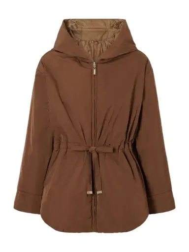 Max Mara Hooded Belted Shell Jacket | Thumbnail 1 Max Mara Hooded Belted Shell Jacket | Thumbnail 1