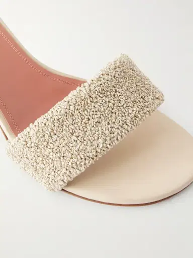 Amina Muaddi Andreea 45 Raffia Mules | Thumbnail 5 Amina Muaddi Andreea 45 Raffia Mules | Thumbnail 5