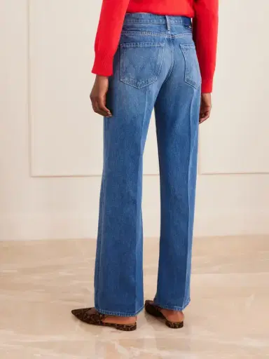 Mother The Mid Rise Lasso Sneak Straight-leg Jeans | Thumbnail 3 Mother The Mid Rise Lasso Sneak Straight-leg Jeans | Thumbnail 3