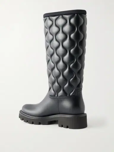 Moncler Kickstream Quilt Knee-high Rubber Boots | Thumbnail 3 Moncler Kickstream Quilt Knee-high Rubber Boots | Thumbnail 3