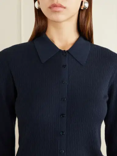 Lisa Yang Agata Ribbed Cashmere Cardigan | Thumbnail 4 Lisa Yang Agata Ribbed Cashmere Cardigan | Thumbnail 4