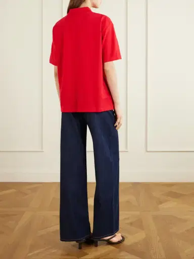 FLORE FLORE Julie Organic Cotton-piqué Polo Shirt | Thumbnail 4 FLORE FLORE Julie Organic Cotton-piqué Polo Shirt | Thumbnail 4