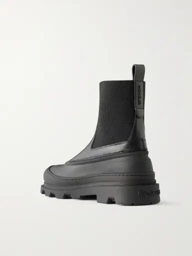 Moncler Vera Edge Rubber-trimmed Leather Ankle Boots | Thumbnail 3 Moncler Vera Edge Rubber-trimmed Leather Ankle Boots | Thumbnail 3