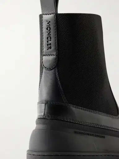 Moncler Vera Edge Rubber-trimmed Leather Ankle Boots | Thumbnail 5 Moncler Vera Edge Rubber-trimmed Leather Ankle Boots | Thumbnail 5
