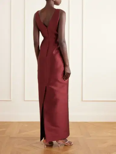 Erdem Bow-detailed Embroidered Mikado Gown | Thumbnail 3 Erdem Bow-detailed Embroidered Mikado Gown | Thumbnail 3