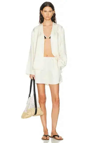 Toteme Monogram Silk PJ Top | Thumbnail 4 Toteme Monogram Silk PJ Top | Thumbnail 4