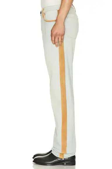 Austin Post Leather Edge Highland Slim Cut Jean | Thumbnail 2 Austin Post Leather Edge Highland Slim Cut Jean | Thumbnail 2