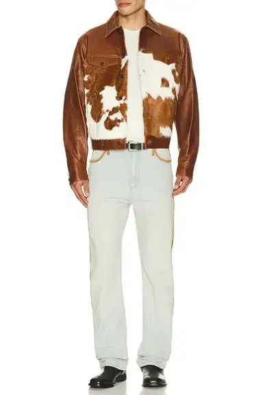 Austin Post Leather Edge Highland Slim Cut Jean | Thumbnail 4 Austin Post Leather Edge Highland Slim Cut Jean | Thumbnail 4
