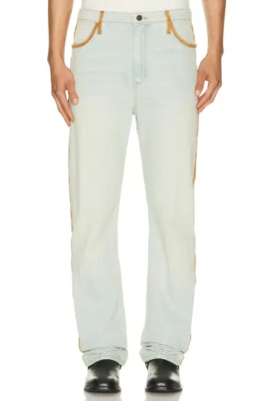 Austin Post Leather Edge Highland Slim Cut Jean | Thumbnail 6 Austin Post Leather Edge Highland Slim Cut Jean | Thumbnail 6