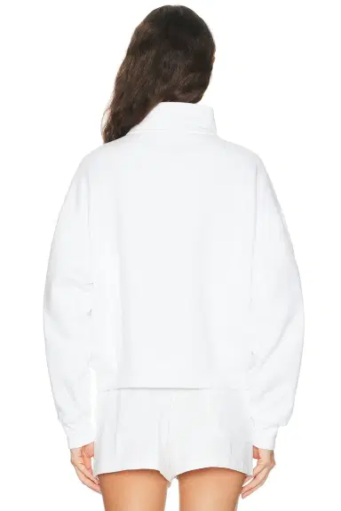 Sporty & Rich Syracuse Embroidered Quarter Zip Sweatshirt | Thumbnail 8 Sporty & Rich Syracuse Embroidered Quarter Zip Sweatshirt | Thumbnail 8