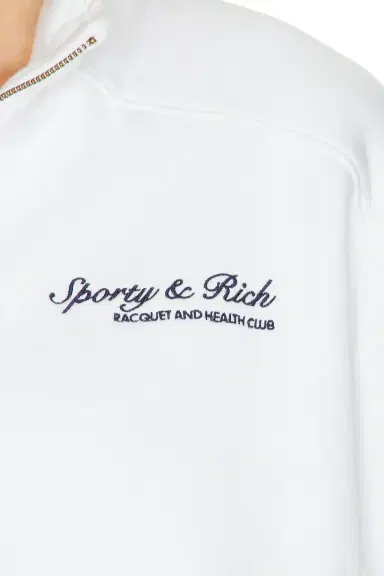 Sporty & Rich Syracuse Embroidered Quarter Zip Sweatshirt | Thumbnail 10 Sporty & Rich Syracuse Embroidered Quarter Zip Sweatshirt | Thumbnail 10