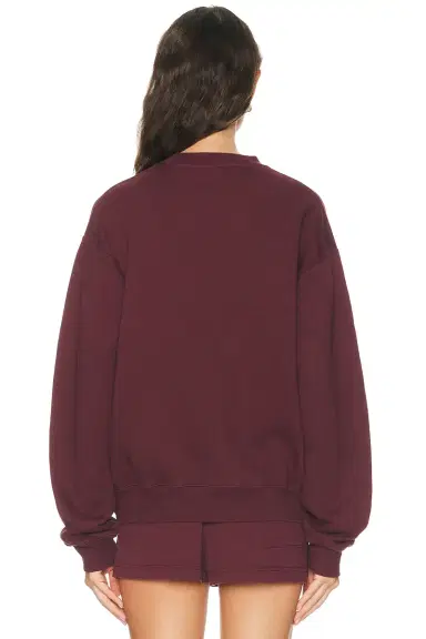 Sporty & Rich Syracuse Embroidered Crewneck Sweatshirt | Thumbnail 8 Sporty & Rich Syracuse Embroidered Crewneck Sweatshirt | Thumbnail 8