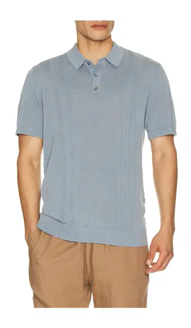 Onia Silk Ribbed Knit Polo Shirt | Thumbnail 9 Onia Silk Ribbed Knit Polo Shirt | Thumbnail 9