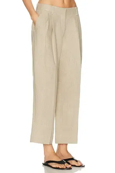 TOTEME Double Pleat Linen Trouser | Thumbnail 2 TOTEME Double Pleat Linen Trouser | Thumbnail 2
