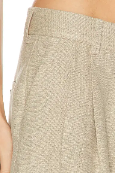 TOTEME Double Pleat Linen Trouser | Thumbnail 12 TOTEME Double Pleat Linen Trouser | Thumbnail 12