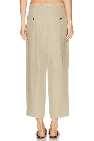 TOTEME Double Pleat Linen Trouser | Thumbnail 4 TOTEME Double Pleat Linen Trouser | Thumbnail 4