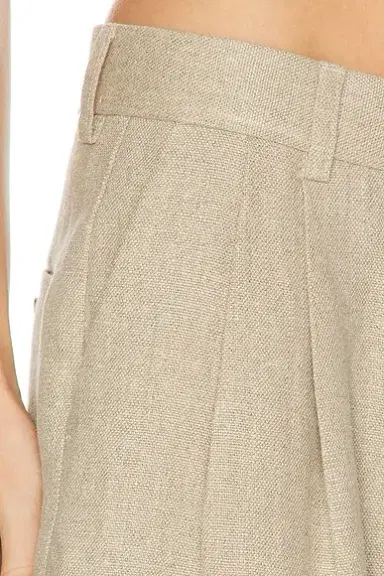 TOTEME Double Pleat Linen Trouser | Thumbnail 6 TOTEME Double Pleat Linen Trouser | Thumbnail 6