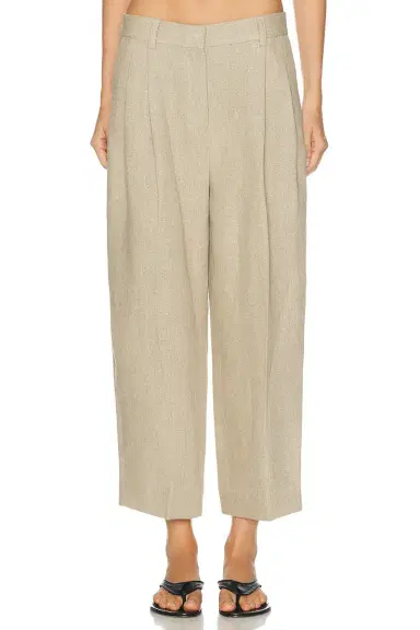 TOTEME Double Pleat Linen Trouser | Thumbnail 7 TOTEME Double Pleat Linen Trouser | Thumbnail 7