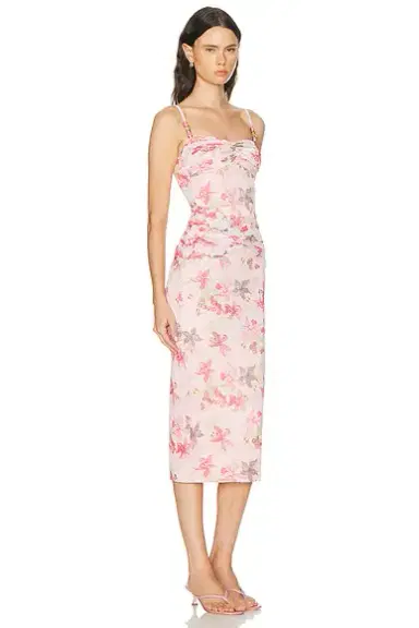 PatBo Orchid Bloom Chiffon Midi Dress | Thumbnail 2 PatBo Orchid Bloom Chiffon Midi Dress | Thumbnail 2