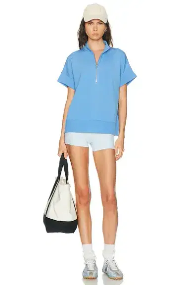 Varley Ritchie Half Zip Short Sleeve Sweatshirt | Thumbnail 4 Varley Ritchie Half Zip Short Sleeve Sweatshirt | Thumbnail 4