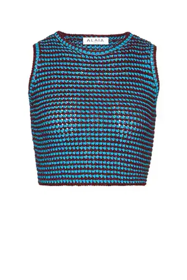 Alaïa Crop Crochet Tank Top | Thumbnail 1 Alaïa Crop Crochet Tank Top | Thumbnail 1