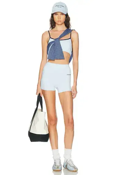 Sporty & Rich Signature Logo Sports Bra | Thumbnail 4 Sporty & Rich Signature Logo Sports Bra | Thumbnail 4