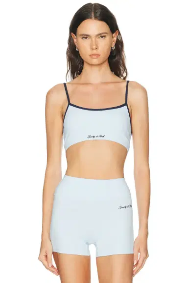 Sporty & Rich Signature Logo Sports Bra | Thumbnail 6 Sporty & Rich Signature Logo Sports Bra | Thumbnail 6
