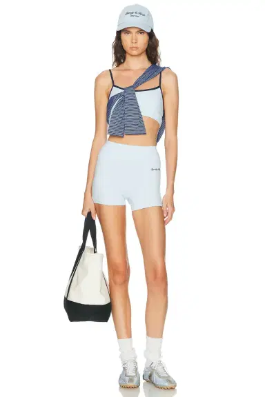 Sporty & Rich Signature Logo Sports Bra | Thumbnail 9 Sporty & Rich Signature Logo Sports Bra | Thumbnail 9