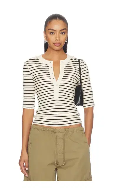 Citizens of Humanity Nali Short Sleeve Henley | Thumbnail 9 Citizens of Humanity Nali Short Sleeve Henley | Thumbnail 9