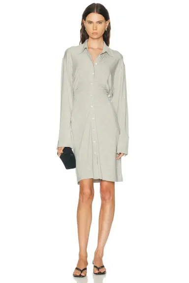 Toteme Slouch Jersey Shirt Dress | Thumbnail 4 Toteme Slouch Jersey Shirt Dress | Thumbnail 4