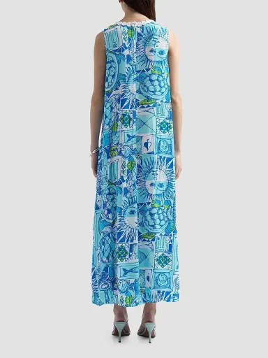 Lilly Pulitzer Women's Iris Harlillyquin Maxi Dress - Mint Condition Oversized | Thumbnail 3 Lilly Pulitzer Women's Iris Harlillyquin Maxi Dress - Mint Condition Oversized | Thumbnail 3