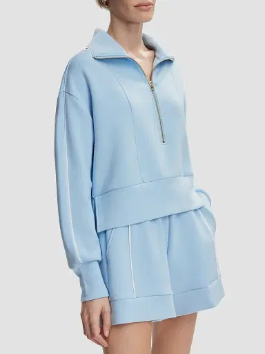 Varley Women's Davenport Half-Zip Jacket - Airy Blue | Thumbnail 4 Varley Women's Davenport Half-Zip Jacket - Airy Blue | Thumbnail 4