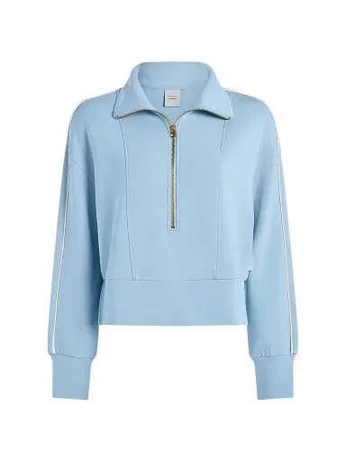 Varley Women's Davenport Half-Zip Jacket - Airy Blue | Thumbnail 1 Varley Women's Davenport Half-Zip Jacket - Airy Blue | Thumbnail 1