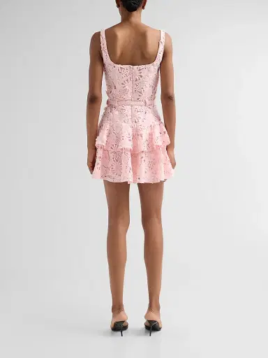 Generation Love Women's Lisette 3D Guipure Lace Minidress - Ballet Slipper - Size XL | Thumbnail 3 Generation Love Women's Lisette 3D Guipure Lace Minidress - Ballet Slipper - Size XL | Thumbnail 3