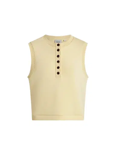 Varley Women's Marla Button-Front Crop Tank - Anise Flower - Size Medium | Thumbnail 1 Varley Women's Marla Button-Front Crop Tank - Anise Flower - Size Medium | Thumbnail 1