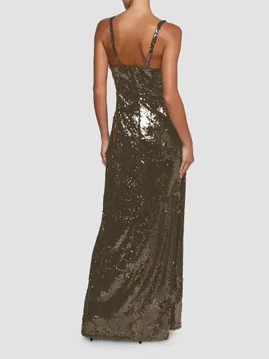 L'Agence Women's Sayla Sequin Gown - Smokey Olive - Size 16 | Thumbnail 2 L'Agence Women's Sayla Sequin Gown - Smokey Olive - Size 16 | Thumbnail 2