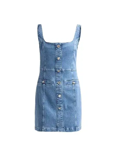 L'Agence Women's Vynna Denim Mini Dress | Thumbnail 1 L'Agence Women's Vynna Denim Mini Dress | Thumbnail 1