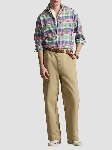 Polo Ralph Lauren Men's Classic-Fit Plaid Flannel Shirt - Green Purple Multi | Thumbnail 2 Polo Ralph Lauren Men's Classic-Fit Plaid Flannel Shirt - Green Purple Multi | Thumbnail 2