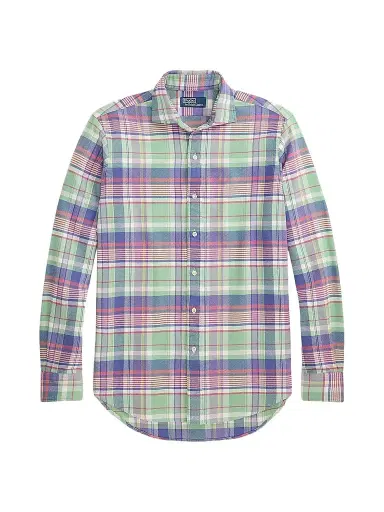 Polo Ralph Lauren Men's Classic-Fit Plaid Flannel Shirt - Green Purple Multi | Thumbnail 1 Polo Ralph Lauren Men's Classic-Fit Plaid Flannel Shirt - Green Purple Multi | Thumbnail 1