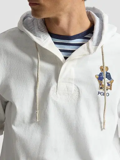 Polo Ralph Lauren Men's Polo Bear Cotton Hoodie - Newport Bear White - Size XXL | Thumbnail 5 Polo Ralph Lauren Men's Polo Bear Cotton Hoodie - Newport Bear White - Size XXL | Thumbnail 5