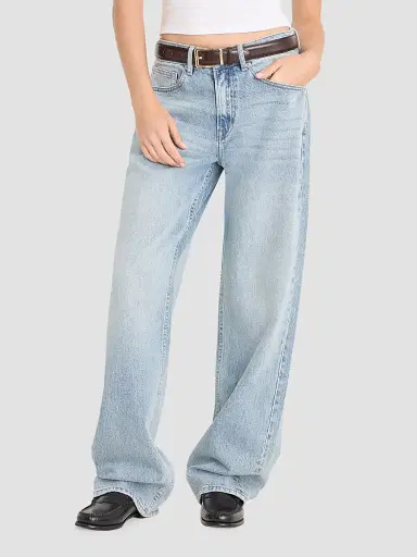 GOOD AMERICAN Women's Good 90's Mid-Rise Relaxed Jeans - Indigo | Thumbnail 2 GOOD AMERICAN Women's Good 90's Mid-Rise Relaxed Jeans - Indigo | Thumbnail 2