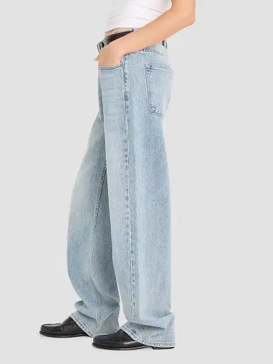 GOOD AMERICAN Women's Good 90's Mid-Rise Relaxed Jeans - Indigo | Thumbnail 6 GOOD AMERICAN Women's Good 90's Mid-Rise Relaxed Jeans - Indigo | Thumbnail 6