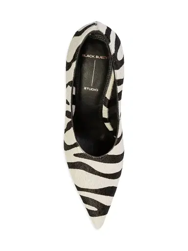Black Suede Studio Women's Jona 100MM Zebra Pony Hair Pumps - Zebra Pony Hair - Size 9.5 | Thumbnail 5 Black Suede Studio Women's Jona 100MM Zebra Pony Hair Pumps - Zebra Pony Hair - Size 9.5 | Thumbnail 5