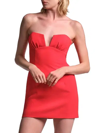 BCBGMAXAZRIA Women's Ramone Strapless Minidress - Flame - Size 14 | Thumbnail 5 BCBGMAXAZRIA Women's Ramone Strapless Minidress - Flame - Size 14 | Thumbnail 5