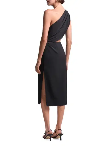 BCBGMAXAZRIA Women's Isabel Cut-Out One-Shoulder Midi Dress | Thumbnail 4 BCBGMAXAZRIA Women's Isabel Cut-Out One-Shoulder Midi Dress | Thumbnail 4